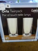 *CLEAR GLASS TOUCH LAMPS
