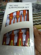 7 Piece VDE 1000 Volt Screw Driver Set