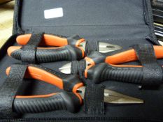 3 Piece Plier & Snip Set in Carry Bag