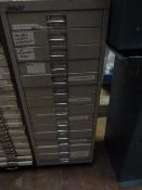Bisley 15 Drawer Metal Storage Unit