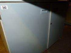 2 Grey Mobile Storage Units