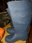 2 Pairs of Size 6 Blue Wellington Boots