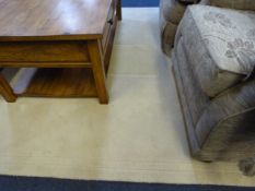 Cream 6 ft x 6 ft Square Rug