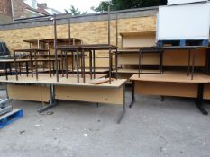 52 Assorted School Desks - Tables - Work Benches etc