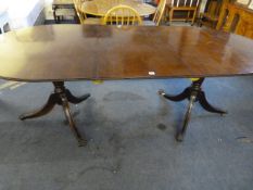Reproduction Extending Mahogany Dining Table with Leaf