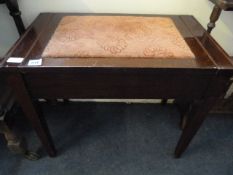 Mahogany Piano Stool