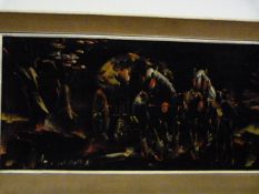 Painted Velvet Picture