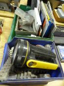 2 Boxes of Electrical Components - Sanding Paper etc