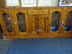 Glazed Pine Wall Unit