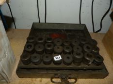 Box Containing Full Range of Milling Machine Collets