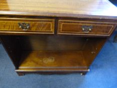 Reproduction Inlaid Mahogany Bookcase with Drawers