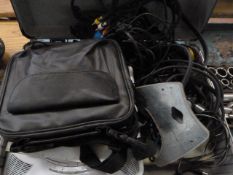 Aluminium Flight Case Containing Flat Screen Portable Television Set