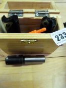 Box Containing 3 Milling Machine Heads