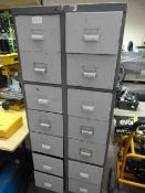14 Drawer Steel Storage Unit