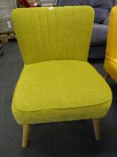 Lime Green Bedroom Chair on Beech Legs