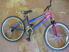 Girls Mountain Bike - Pink and Purple