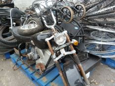 Pallet Containing Child's Harley Davidson Style Chopper Motorcycle & Lomax Wheel Chair