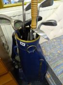 Set of Golf Clubs comprising of 6 Irons - Putter - Driver & Umbrella in Carry Case