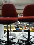 2 Draughtman's Red Chairs