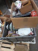Pallet Containing Assorted Bric-a-Brac & Antique Collectables etc Including Fishing Reels - Candle