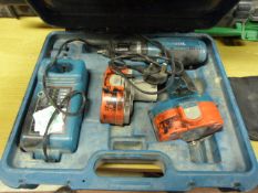 Makita Cordless Drill with Spare Battery & Carry Case