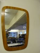 1970's Teak Framed Mirror