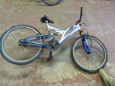 Trail Breaker Boys Mountain Bike - Blue and Silver