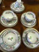 Coalport Willow Pattern 15 Piece Tea Set