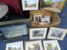 Box containing 14 Assorted Prints etc