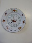 Evesham Fruit Patterned Wall Clock