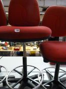 2 Draughtman's Red Chairs