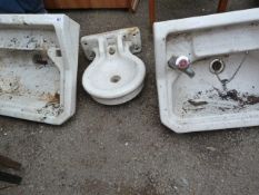 2 Wash Hand Basins & Vintage Drinking Fountain