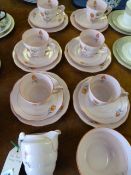 1930's Hand Painted 20 Piece Tea Set