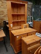 Pine Corner Unit & 2 Pine Chests of Drawers