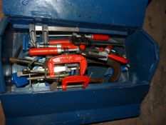Tool Box Containing F & G Clamps