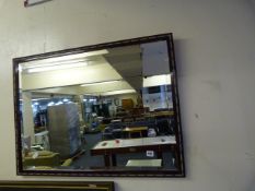 Bevelled Glass Mirror with Modern Frame