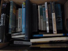 Box containing assorted Maritime & Aeronautical Books
