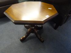 Octagonal Mahogany Occasional Table