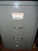 2 Drawer Filing Cabinet - Grey