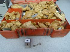 Box Containing Cupboard & Drawer Locks with Keys