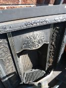 Cast Iron Fire Insert with Bars & Grate