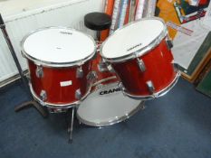 Cranes Drum Set with Stool