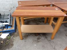Hardwood Topped Bench on Beech Framed Made by Macintosh