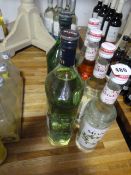 4 Bottles of Monin Cocktail Syrups & 2 Bottles of Martini