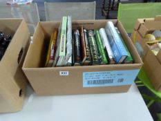 Box containing Hardback Sporting Books
