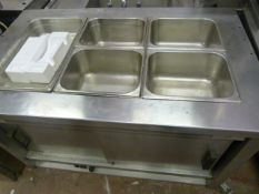 Still Gas Fired Hot Cupboard with Bain Marie Top