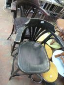 7 Ebonised High Seat Bar Stools