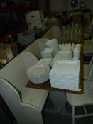 4 Bespoke Settles with Seat Cushions