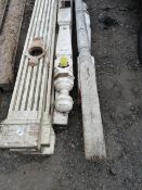Carved Wood Columns and Newel Posts