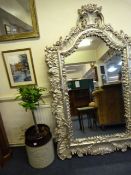 Large Ornate Gilt Framed Wall Mirror